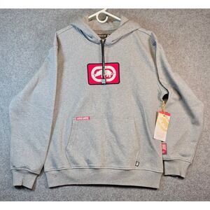 Ecko Unltd Men's Un-Limited Edition Rhino Logo Hoodie Gray Sweatshirt Medium NWT